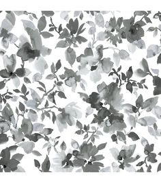 a black and white photo of flowers on a white background with watercolng effect