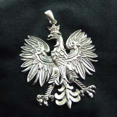 Large Contemporary Polish Eagle Pendant Measures 2.25" Wide x 2.5" Tall Packaged in gift jewelry box .925 proof Sterling Silver Made in Poland Silver prices fluctuate often. What you see online is today's price. Elegant White Gold Jewelry For Commemoration, Classic Jewelry With Large Pendant As A Gift, Luxury Sterling Silver Jewelry For Commemoration, Elegant Sterling Silver Jewelry For Commemoration, Elegant Engraved Jewelry For Commemorations, Elegant Engraved Jewelry For Commemoration, Silver Symbolic Necklaces For Formal Occasions, Silver Symbolic Necklace For Formal Occasions, Symbolic Silver Necklace For Formal Occasions