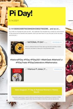 School newsletter template for classroom newsletter template idea for Pi Day Have A Great Weekend