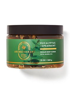 Eucalyptus Spearmint Sugar Body Scrub - Aromatherapy 15 Th Birthday, Mha Dorm, Dorm Items, Cosmetic Labels Design, Birthday Gift Basket, Bath & Body Works, Cosmetic Labels, Beauty Water, Sunshine Birthday