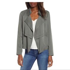 New Without Tags. Size L. Cropped Trench With Breezy Lapels And Twill That’s Light Silky And Cool Against The Skin. Nordstrom Outerwear For Fall Workwear, Nordstrom Fall Outerwear For Work, Versatile Spring Blazer For Layering, Nordstrom Long Sleeve Spring Outerwear, Nordstrom Spring Long Sleeve Outerwear, Fitted Nordstrom Outerwear For Fall, Nordstrom Casual Long Sleeve Outerwear, Casual Nordstrom Outerwear For Spring, Versatile Spring Outerwear For Day Out