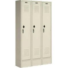 two lockers with doors on each side