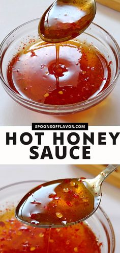 Image showing hot honey sauce in a bowl. Wing Sauce Recipes, Condiment Recipes