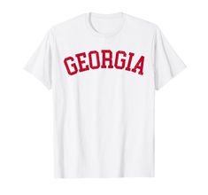 PRICES MAY VARY. Lightweight, Classic fit, Double-needle sleeve and bottom hem Cheap White Collegiate T-shirt, Cheap Red Varsity T-shirt, Georgia Bulldogs Tshirt, Graphic Outfit, Cheap University Red T-shirt For Sports, Georgia Shirt, Vintage Varsity, Cheap Valentine's Day Short Sleeve T-shirt, Varsity Style