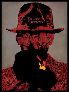 The Usual Suspects, poster by French illustrator David Amblard. #movies #actors #beniciodeltoro The Usual Suspects Movie, Gabriel Byrne, The Usual Suspects, Cinema Art, Film Poster Design, Kevin Spacey, Movie Covers, Movies Posters, Cinema Posters