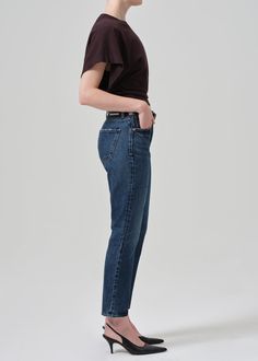 Designed to fit like the perfect vintage pair, the Charlotte sits high on the waist and has a classic straight-leg shape. Wear yours with everything from relaxed cardigans to crisp shirting. This fit is true to size. Looks Like: Dark indigo with whiskeringFeels Like: Non-stretch denim with an authentic feel From our HUMANITY Collection Shape Wear, Dark Indigo, Stretch Denim, Cardigans, Straight Leg, High Rise, High Quality, How To Wear