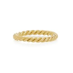 Solid 14k recycled gold 2mm gold band  $250 Classic Gold Rings, Twisted Gold Ring, Twisted Ring, Twisted Metal, Twist Ring, Handcrafted Rings, Classic Gold, August Birth Stone, Metal Ring