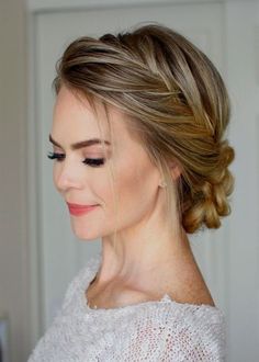 Moh Hair, Braided Updo For Short Hair, Bridesmaid Updos, Wedding Hairdos, Fishtail Braid Updo, Sanggul Modern, Fishtail French Braid, Braid Updo, Fishtail Braids