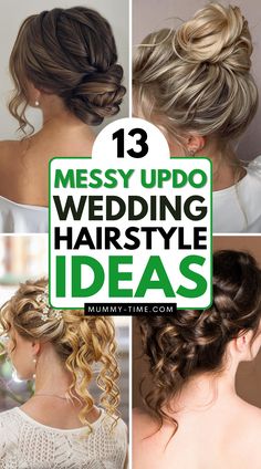 👑💫 Say “I do” to the perfect bridal look with these "Messy Updo Wedding Hairstyle Ideas". Whether you’re going for a soft, romantic vibe or a more structured, elegant style, these updos have something for every bride. Designed to complement any wedding theme, these hairstyles will ensure you look stunning from every angle. Explore our favorite ideas and find the inspiration you need for your wedding day. Wedding Updo Messy Bun, Messy Hair Wedding Styles, Messy Elegant Updo, Up Do For Medium Hair Wedding, Beach Wave Updo, Wavy Hairstyles Updo Simple, Wedding Bridesmaid Updo, Wedding Hairstyles For Medium Hair Updo, Shoulder Length Updo Wedding Bridesmaid Hair