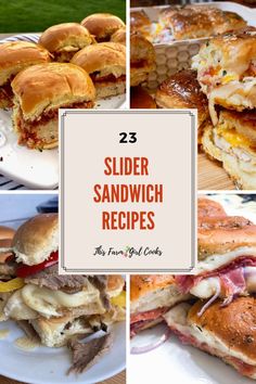 the slider sandwiches are ready to be eaten on the grill or in the kitchen