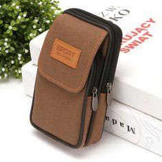 Pattern: Solid Color Category: Mobile Phone Bag Material: Canvas Fashion Element: Letters Suitcase shape: Horizontal square Closure Type: Zipper Style: Fashion Sports Zipper Fashion, Couture Style, Zippers Fashion, Tactical Bag, Wholesale Bags, Phone Pouch, Phone Bags, Backpack Sport, Mobile Phone Bag