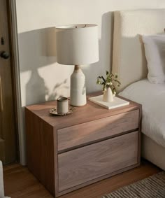 Furniture Dimensions, White Bed, Dovetail Drawers, Styling Inspiration, Night Stand, Solid Walnut, Small Bedroom