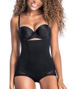 High Waist Compressive Shapewear With Wide Waistband, Nylon Shapewear With Medium Bust Support, Fitted Brief Shapewear, Fitted Shapewear Briefs With Wide Waistband, High Waist Compressive Shapewear With Contoured Waistband, Lined Body Brief Shapewear, Elegant Full Coverage Nylon Shapewear, Shaping Shapewear With Contoured Waistband, Sculpting Shapewear With Wide Waistband