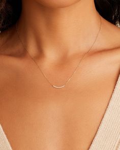 Diamond Taner Bar Mini Necklace – gorjana Bar Mini, Earrings Stacking, Pearl Birthstone, Black Labradorite, Mini Necklace, Orange Agate, Yellow Opal, 14k Gold Necklace, Mix Style