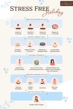 If you're struggling with mental health during the holidays like I was, THIS blog post is a must-read. The breathing techniques and grounding tips seriously helped me calm down during the most stressful time of the year. Holiday stress? Not anymore! Holiday Tips For Mental Health, December Mental Health, Healthy Living Poster, Grounding Tips, Christmas Therapy