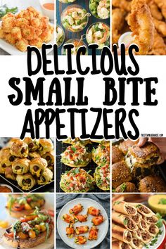 delicious small bite appetizers that are perfect for any occasion