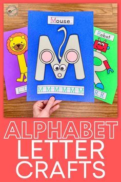 the alphabet letter crafts for kids to make