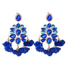 Material: Rhinestone Metals Type: Zinc alloy Bohemian drop earring type Various styles and color to choose from Fancy Chandelier, Crystal Statement Earrings, 3 Earrings, Chandelier Crystal, Banquet Party, Handmade Earring, Bleu Violet, Wedding Banquet, Crystal Dangle Earrings