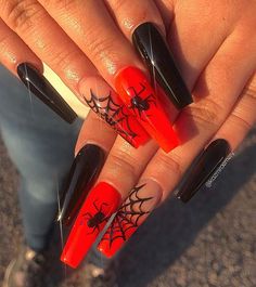 Holloween Nails, Halloween Acrylic, Cute Halloween Nails, Halloween Acrylic Nails, Smink Inspiration, Goth Nails, Grunge Nails