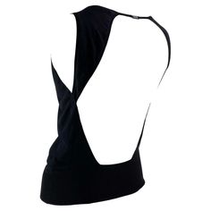 Check out this item from 1stdibs! 2000s Gucci by Tom Ford Backless Logo Clasp Black Knit Silk Tank Top: https://www.1stdibs.com/id-v_14417252 Tops With Open Back, Black Open Back Top, Shirt With Open Back, Luxury Sleeveless Gucci Tops, Open Back Clothes, Elegant Sleeveless Gucci Top, Unique Top Designs, Top Silhouettes, Open Back Shirts