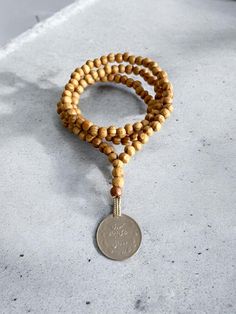 Wood Bead Mala Style Necklaces with Kuchi Coin Pendant. Mala Beads, Coin Pendant, Style Necklace, Natural Beads, Wood Beads, Beaded Necklaces, Halloween Shopping, Necklace Etsy, Coin