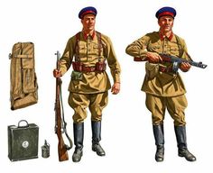 1942c. NKVD troops Army Drawing, Wwii Uniforms, Ww2 Uniforms, Ww2 Soldiers, Summer Field, Military Drawings, Soviet Army, Military Insignia, Army Uniform