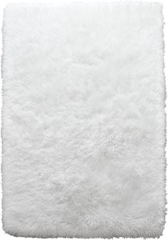 a white shaggy rug on a white background