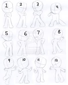 step by step drawing instructions for children to learn how to draw cartoon characters and their expressions