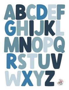 the letters are made up of different shapes and sizes, including one for each letter