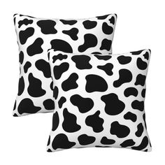 Cow Print Throw Pillow Cover Set of 2 for Living Room Decor Cushion Case 18x18   Features: Cow Print Throw Pillow Covers 18x18 In,Fully Printed On Both Sides, Polyester Fabric, Soft And Comfortable.The Package Includes 2 Pillow Covers,Pillow Insert Not Included. Cow Print Black And White Decorative Pillowcase Breathable Soft Fabric It Comfortable, Light-Weighted.The Cushion Cover Is Equipped With An Invisible Zipper For Better Looking And Appearance, Which Can Be Removed Freely And Is Easy To Replace. Cow Print Black And White Pillow Cases For Couch, Sofa, Bed, Car, Seat, Office, Cafe Living Room, Bed Room Home Office, Dining Room Ect. Decor To Your Friends And Families. Pillow Cover Protect Your Pillow From Getting Dirty. Farmhouse Cow Print Pillow Covers Hand Wash Or Gentle Machine Wash, Black And White Pillow, Cafe Living Room, White Pillow Cases, Sofa Bed Bedroom, Car Chair, White Decorative Pillows, Farmhouse Throw Pillow, Black And White Pillows, White Throws