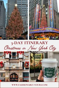 Looking for the best way to experience Christmas in New York City? This 3-day NYC Christmas itinerary features top holiday activities, iconic Christmas markets, Rockefeller Center’s Christmas Tree, and more. Read the blog post to plan your perfect NYC holiday today! New York At New Years, Best Nyc Hotels At Christmas, New York City Christmas Itinerary, Christmas In New York Itinerary, Xmas In New York, Nyc At Christmas Time