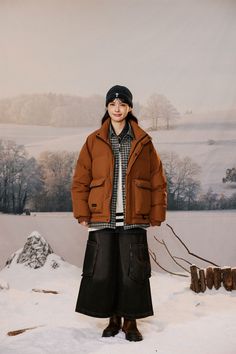 Fake Two-Piece Down Jacket - CircleQ Essentials Free Tote, Outer Wear, White Ducks, Clothing Material, Embroidered Tshirt, Duck Down, The Gallery, Down Jacket, Two Piece