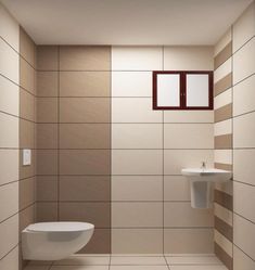 a white toilet sitting next to a sink in a bathroom on top of a tiled floor