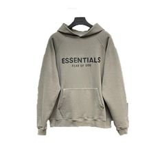 ESSENTIALS Hoodie | The Urban Clothing Shop™ Fall Hoodie Sweatshirt With Logo Print, Fall Logo Print Hoodie Sweatshirt, Cotton Winter Hoodie, Winter Essential Hooded Hoodie, Essential Streetwear Hoodie Sweatshirt, Essential Hoodie Sweatshirt For Streetwear, Essential Winter Hooded Hoodie, Fall Hooded Top With Logo Print, Winter Essential Cotton Hoodie