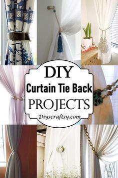 curtain tie back projects that are easy to make