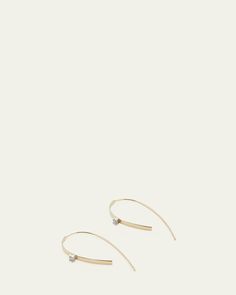 LANA JEWELRY earrings    14karat yellow gold    GH/SI1 white diamonds    Total carat weight: 0.044    For pierced ears    Imported Lana Jewelry, Small Flat, Diamond White, Ear Piercings, Hoop Earrings, Tops Designs, Yellow Gold, Jewelry Earrings, Gold