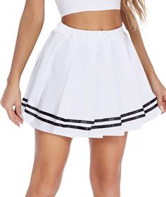 None Cosplay Skirt, Womens Mini Skirt, Mini Skirt Pleated, Cheerleader Skirt, School Uniform Skirts, Skirt School, Uniform Skirt, Cute Mini Skirt, Womens Pleated Skirt