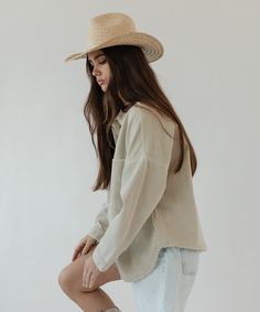 A light + comfortable Western straw style, the Codi has a classic, pinched crown with a wavy western upturned brim. Pair with your favorite tee shirt + jeans or coolest summer swimsuit for the ultimate coastal cowgirl style. Measuring Stick, Halo Style, Coastal Cowgirl, Wearing A Hat, Cowgirl Hats, Summer Swim Suits, Cowgirl Style, Fashion Pictures, Hat Sizes