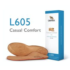 L605 - Our orthotic for medium to high arches with forefoot pain, featuring a cupped heel to cushion and stabilize the back of foot and a metatarsal pad to redistribute weight to relieve ball-of-foot discomfort. Details: Top Cover Material: CopperGuard® antimicrobial liningCenter Cushioning Material lQl50™ Memory Foam for superior cushioningPerformance Base: AeroCell™ polyurethane for high energy returnInsole Thickness: .19"Recommended for: Everyday ActivitiesBest for: Sneakers, Walking shoes, Everyday shoes and boots The Office Wedding, Running Dress, Shoes Everyday, High Arches, Sneakers Walking, Colored Shoes, Platform Flip Flops, Sandal Platform, Heel Pain