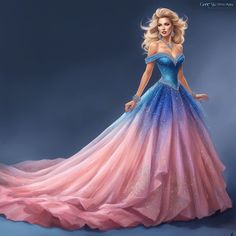 Donna Andrews - Playground Beautiful Long Dresses, Fashion Fantasy, Fantasy Gowns, Beautiful Fantasy Art, Gorgeous Gowns, Fantasy Clothing, Fantasy Fashion