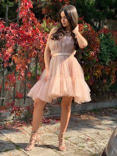 Women Tulle Dress/Tutu Dress/Layered Dress/Wedding Dress/Ruffle Dress/Nude Dress/Midi Beige Dress/Handmade Beige Dress/Furbelow Dress/F1926 High Low Tulle Dress, Dress Layer, Make Your Own Dress, Layered Dress, Layer Dress, Homecoming Dresses Short, Wedding Bridesmaid Dresses, Mermaid Dresses, Homecoming Dress