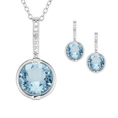 FREE MATCHING EARRINGS – Complete the look with free matching earrings ($99 Value), measuring ½” long, that perfectly complement the pendant.DIAMONDS AND TOPAZ – Set features 3 Carats of Stunning Swiss Blue Topaz gemstones, accented with sparkling diamonds.QUALITY CRAFTSMANSHIP – Made with rhodium-plated sterling silver for lasting brilliance and durability.SOPHISTICATED PACKAGING – Delivered in the Danbury Mint Signature velvet pouch, making it ideal for gif Luxury Blue Clip-on Earrings As Gift, Luxury Blue Elegant Clip-on Earrings, Luxury Blue Topaz Jewelry With Matching Earrings, Luxury Classic Blue Topaz Necklace, Luxury Classic Blue Topaz Earrings, Luxury Fine Jewelry Blue Topaz Necklace, Luxury Modern Blue Topaz Earrings, Luxury White Topaz Diamond Earrings For Gift, Luxury Blue Topaz Earrings With Diamond Accents