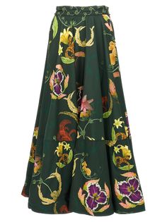 Bergamota marina' midi skirt in cotton poplin with all-over print, high waist model. Composition: 100% cotton | Agua by Agua Bendita Women's bergamota Marina Midi Skirt in Green | SS24 Summer 2025, Luxury Retail, Cotton Poplin, Luxury Boutique, Fur Coat, Midi Skirt, Fitness Models, High Waist, Composition