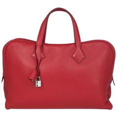 Hermes Crossbody Bag, Briefcase Bag, Togo Leather, Kelly Bag, Jane Birkin, Business Bag, True Red, Hermes Bags, Grace Kelly