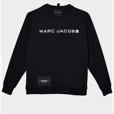 Nwt Marc Jacobs Embroidered Logo Sweatshirt Details Black Cotton Embroidered Logo To The Front Logo Patch To The Front Crew Neck Drop Shoulder Ribbed Hem Black Crew Neck Sweater With Embroidered Logo, Classic Long Sleeve Logo Sweatshirt, Classic Black Sweater With Logo Print, Black Logo Sweatshirt With Crew Neck, Black Logo Crew Neck Sweatshirt, Black Crew Neck Sweatshirt With Logo, Black Embroidered Logo Crew Neck Sweatshirt, Black Crew Neck Sweatshirt With Embroidered Logo, Black Sweater With Embroidered Logo, Relaxed Fit