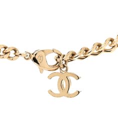 This is an authentic CHANEL Crystal CC Chain Links Choker Necklace in Gold. This stylish choker necklace features a gold chain holding silver crystal encrusted Chanel CC logo motifs. Choker Necklace Gold, Gold Choker Necklace, Chain Links, Silver Crystal, Cc Logo, Necklace Gold, Chain Link, Gold Chains, Gold Chain