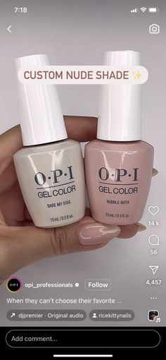 Opi Nail Combo, Opi Throw Me A Kiss Gel, Opi Gel Polish Colors Neutral Pink, Love In The Bare Opi Gel, Nude Opi Gel Colors, Opi Gel Polish Put It In Neutral, Opi Neutral Gel Polish, Neutral Opi Gel Colors, Opi Colors Chart