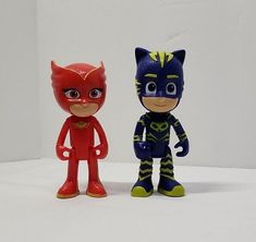 What is included:  Disney PJ Masks Heroes Super Speed Catboy & Owlette 3" Action Figures Neon Super Speed Catboy Neon Super Speed Owlette Condition:  This item is in good used played with condition. It will show signs of use. Any major issues will be noted. Please review all pictures as they are part of the condition and description. Super Speed, Action Figure Accessories, All Pictures, Action Figures, Neon, Mask, Signs, Toys, Disney