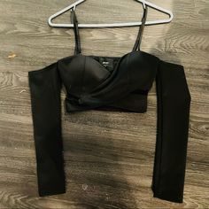 Nasty Gal, Black Crop Top With Shoulderless Long Sleeves New Without Tags Shoulderless Top, Goth Clothing, Black Crop Top, Goth Outfits, Black Crop, Black Crop Tops, Crop Top, Long Sleeves, Womens Tops