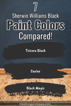 black paint colors compared with the text 7 shewin williams black paint colors compared